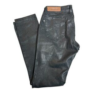 Garage Denim OperaRock Black Shimmery Women's Jeans Size 28 Skinny Stretch